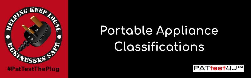 Portable Appliance Classifications